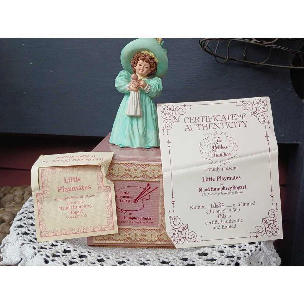 Maud Humphrey Bogart / Hamilton "LITTLE PLAYMATES" Figurine ~ # H1349